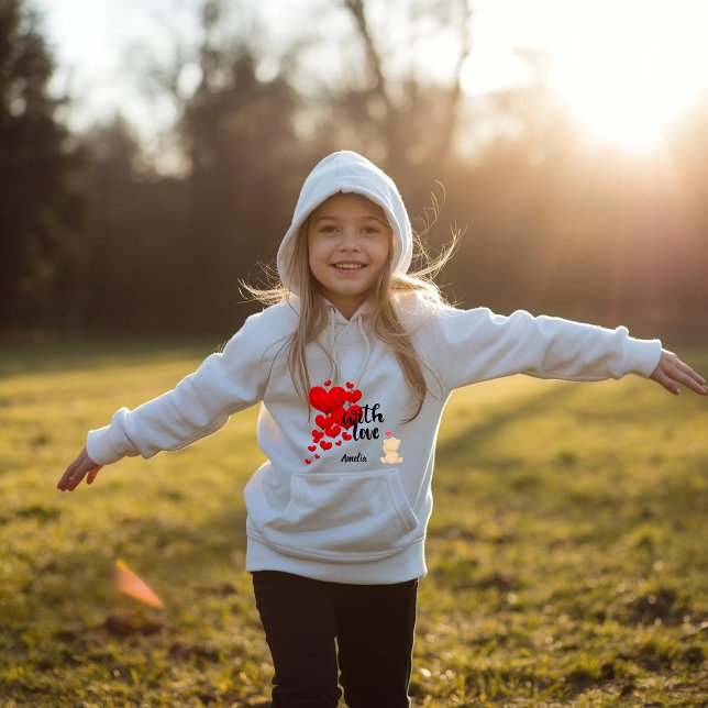 With Love Personalized Kids Pullover Hoodie (Creator Uploaded)