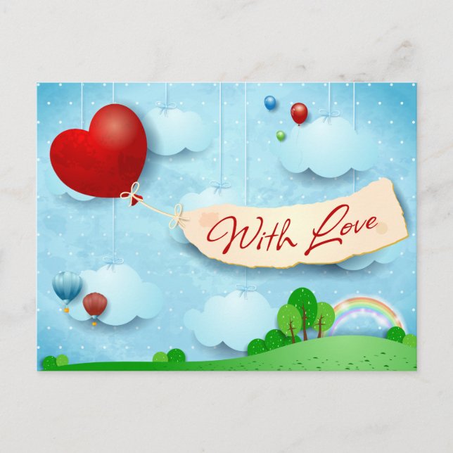 With Love  Postcard (Front)