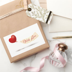 With Love  Rectangular Sticker