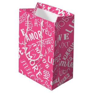 With Love Text Gift Bag