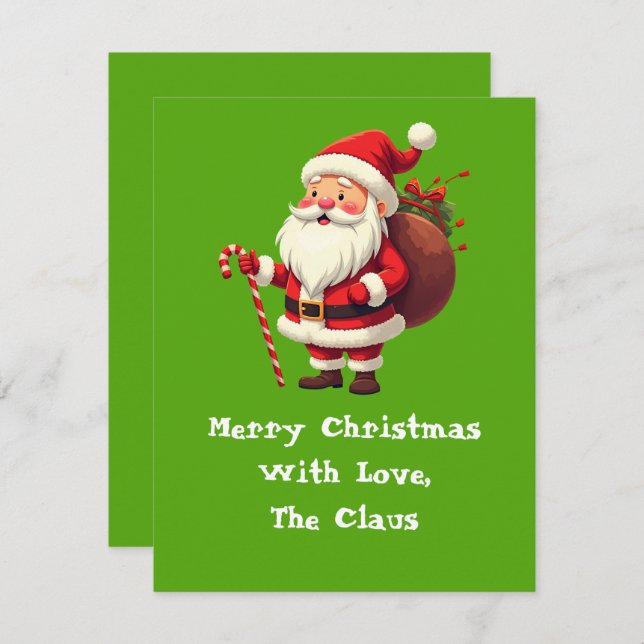 With Love, The Claus Note Card (Front/Back)