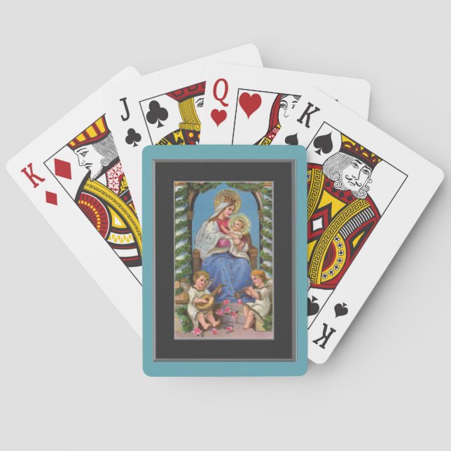 With Madonna And Child Playing Cards (Back)