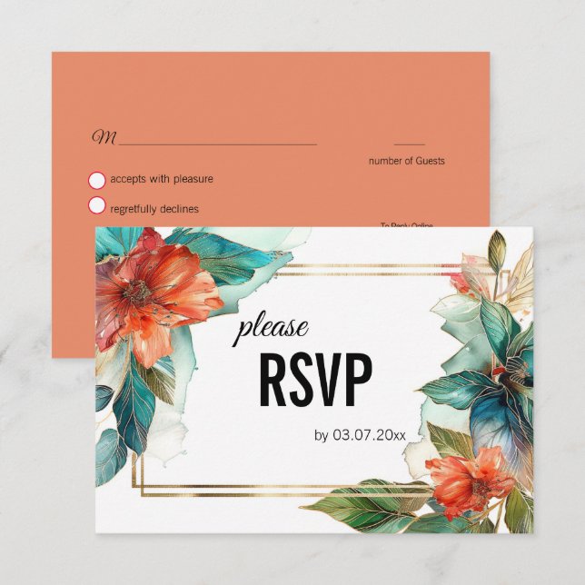 With menu Hibiscus Serenade Paradise (Front/Back)