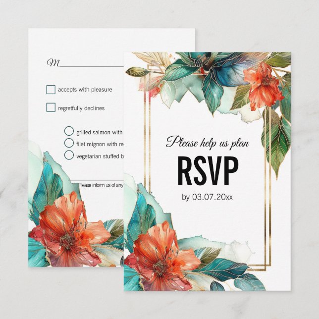 With menu Hibiscus Serenade Paradise (Front/Back)