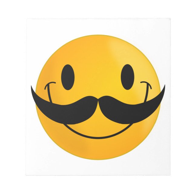with Moustache Notepad (Front)
