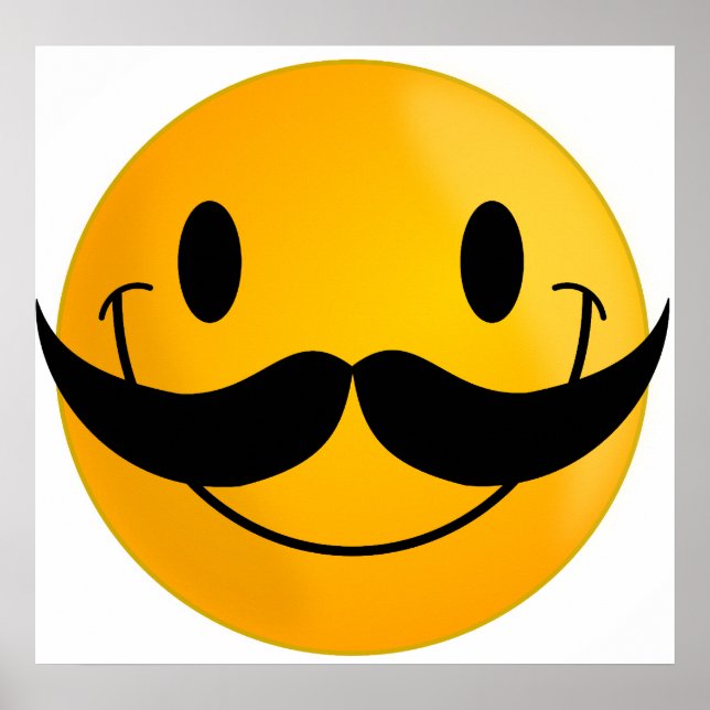 with Moustache Poster (Front)