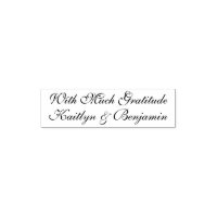 With Much Gratitude | Editable, Elaborate Script