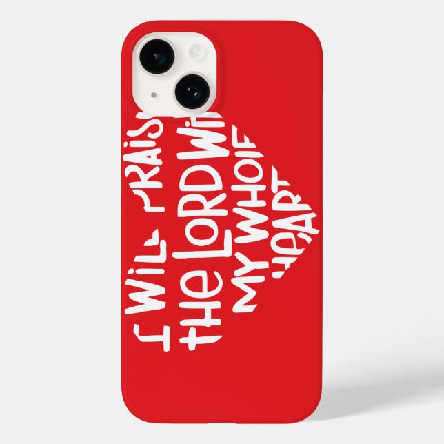 With my whole heart Case-Mate iPhone case (Back)