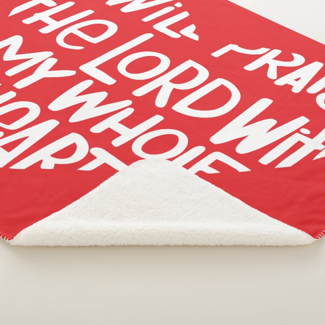 With my whole heart sherpa blanket (3/4)