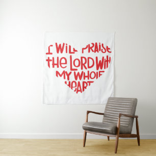 With my whole heart tapestry