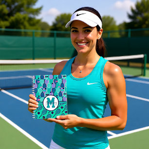 With name Minty and purple tennis rackets Planner