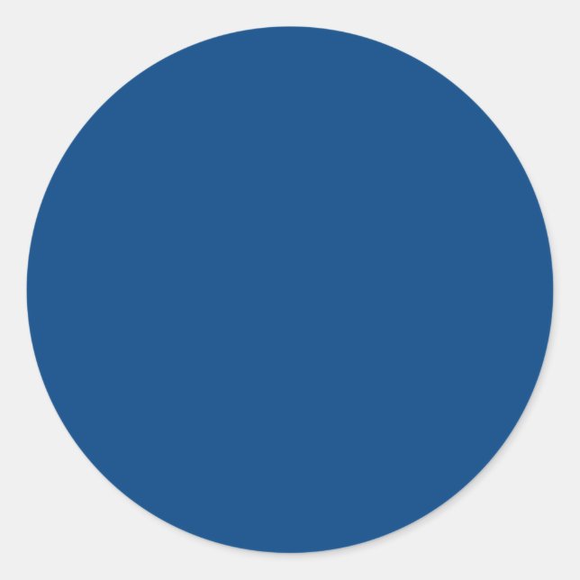 With Nothing On It Except Colour - Royal Blue Classic Round Sticker (Front)