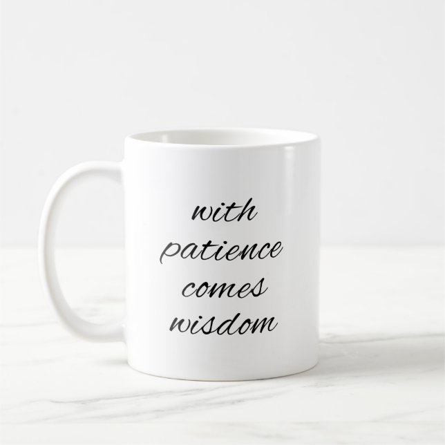 With Patience Mug (Left)