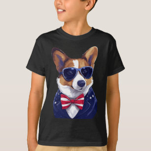 With Patriotic Usa Flag American Independence Day  T-Shirt