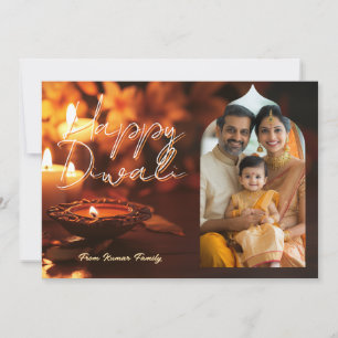 With Photo & custom text Festival Flame card