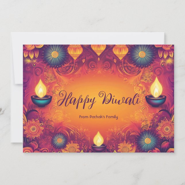 With Photo & custom text Glow & Grace card (Front)