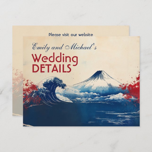 With QR code Japonesque Harmony with Fuji Enclosure Card (Front/Back)