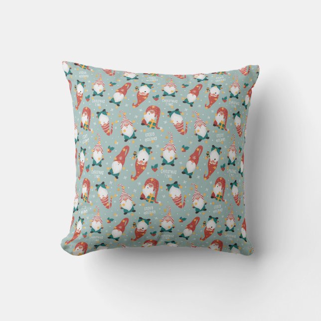 With Santa Claus: A Heartwarming Christmas Cushion (Front)