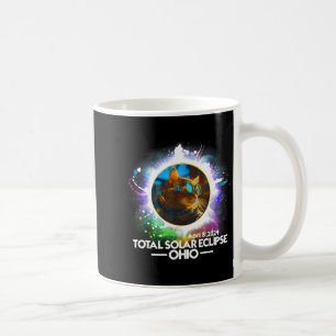 With Shirt Total Solar Eclipse Ohio Cat Coffee Mug