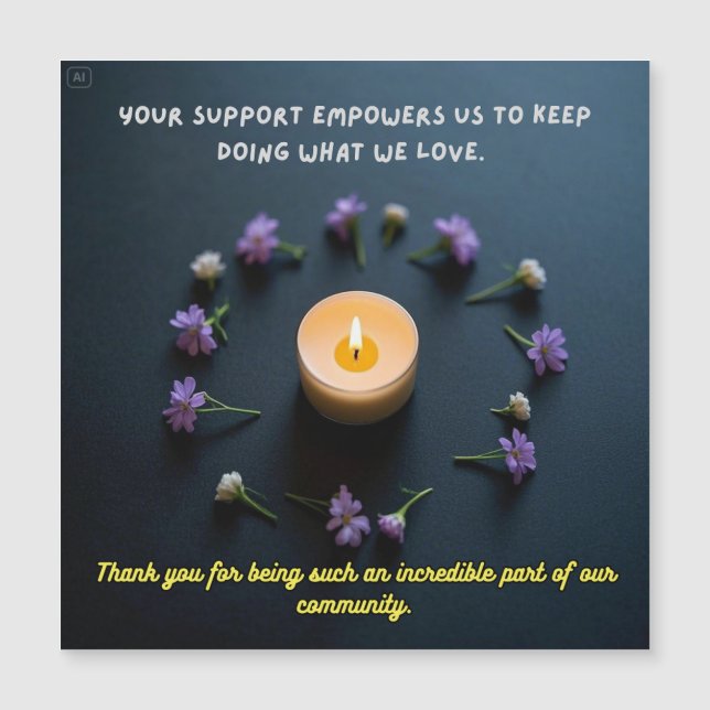 With Sincere Thanks (Front)