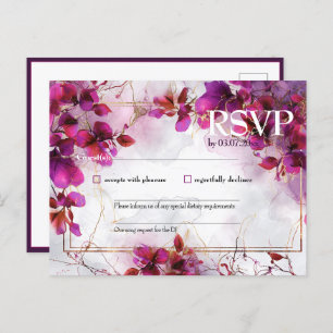 With song request Fuchsia Enchantment: Watercolor  Postcard