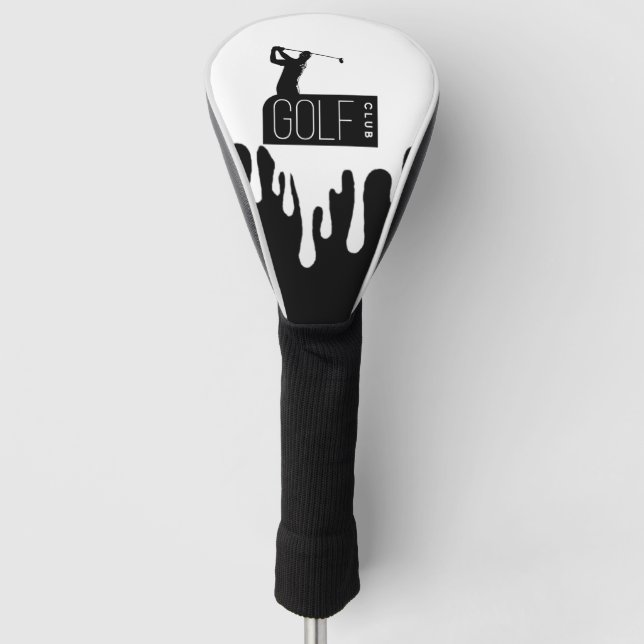 with spilled-style golfer golf head cover (Front)