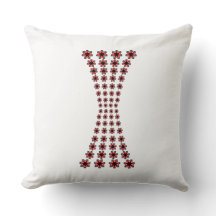 With star's distorted Throw Pillow