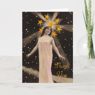 With Stars on Her Head Thank You Card