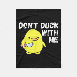With Stuff Duck Rubber Duck Apparel Fleece Blanket
