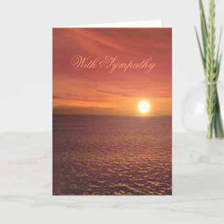with sympathy card