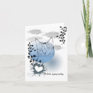 With sympathy card