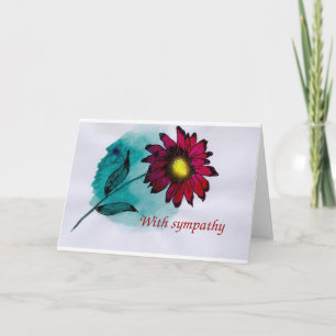 with sympathy card