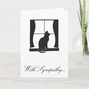 With Sympathy for the Loss of a Cat Card