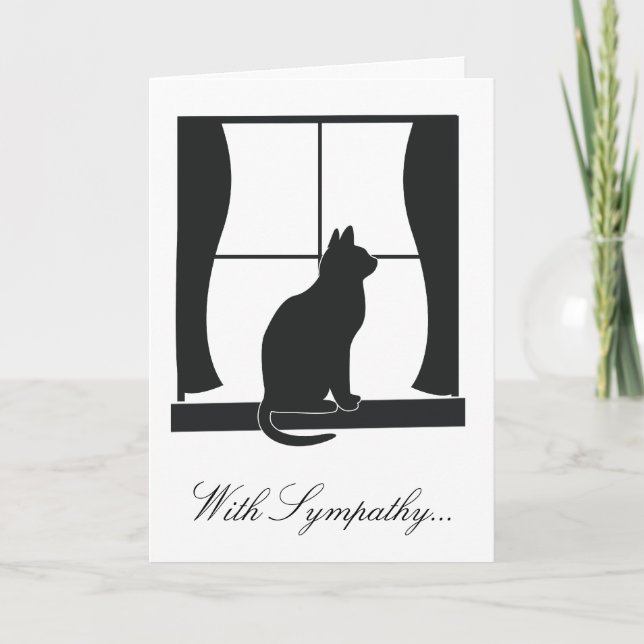 With Sympathy for the Loss of Your Cat Card (Front)