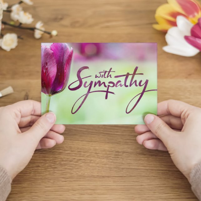With Sympathy for Your Loss with Tulip Card (Creator Uploaded)