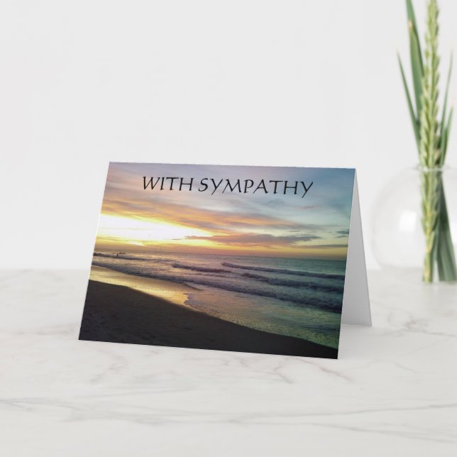 WITH SYMPATHY LOSS OF A LOVED ONE CARD (Front)