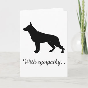 With Sympathy: Loss of Your German Shepherd Dog Card