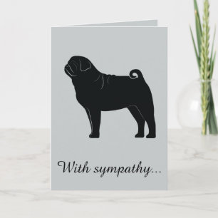 With Sympathy: Loss of Your Pug Card
