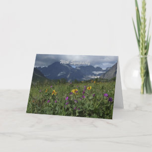 With Sympathy, Mountain Wildflowers Card
