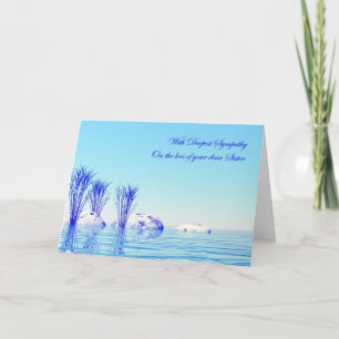 With sympathy on loss of sister card
