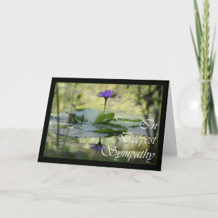 With Sympathy, Simply stated condolences Card