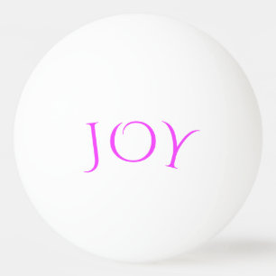 With Text Joy Ping Pong Ball - Customisable