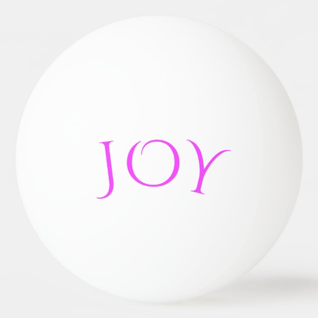 With Text Joy Ping Pong Ball - Customisable (Front)