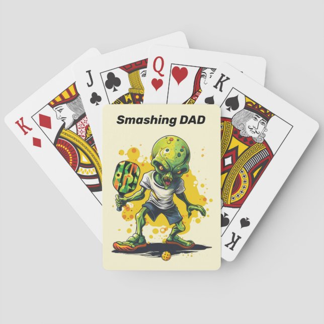 With text Out-of-This-World  Playing Cards (Back)