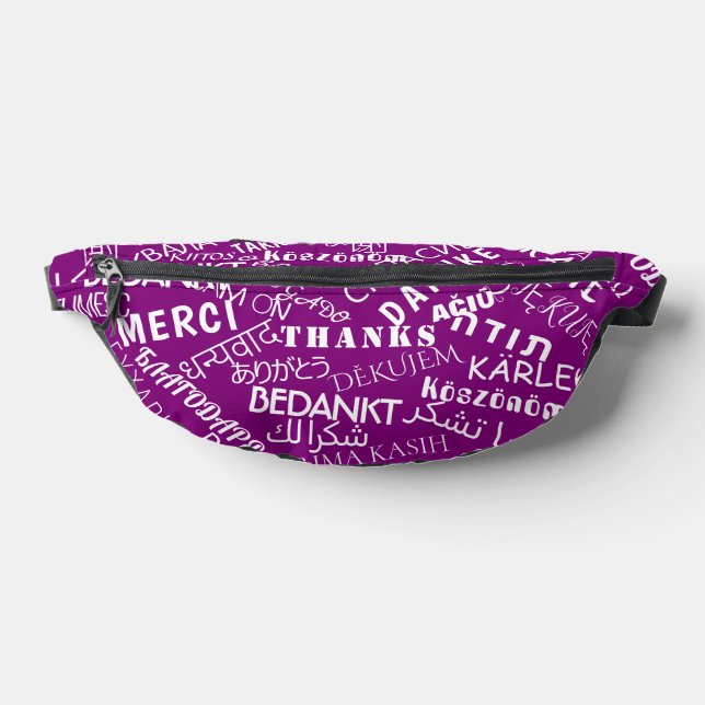 With Text Purple Fanny Pack Thank You (Lay Down)