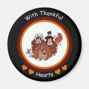 With Thankful Hearts Magnet
