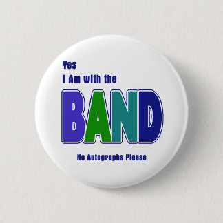 With the Band 6 Cm Round Badge
