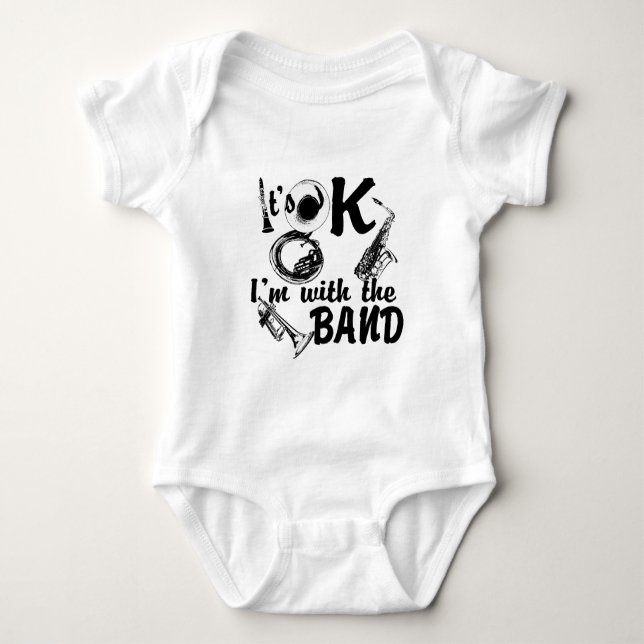 With the Band Baby Bodysuit (Front)