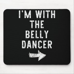 with The Belly Dancer Funny Halloween Couple Mouse Pad