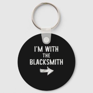 with The Blacksmith Funny Halloween Couple Costume Key Ring